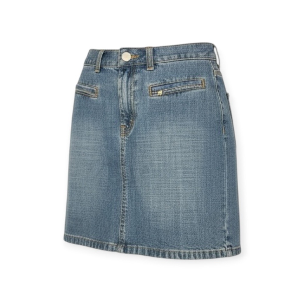 new Y2K: OG Lucky Brand ✪ Concert Denim Jeans Skirt ✪ Stone Wash Blue ✪ 8 10
